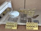 N Scale Brass Kit Parts Lot: Windmill, Railings Tools baskets etc Caswell, GHQ