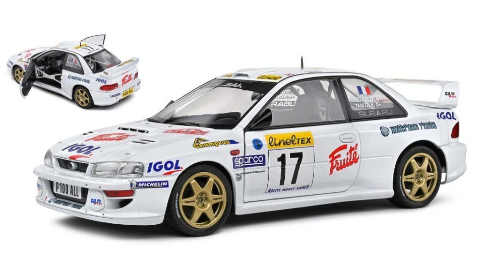 Subaru Impreza Wrc 22b #17 Rally Montecarlo 1999 Panizzi / Panizzi 1:18 Model - Immagine 1 di 1