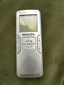 PHILIPS DIGITAL VOICE RECORDER. VOICETRACER MODEL 660. Silver/1GB. EXCELLENT. - Picture 1 of 5
