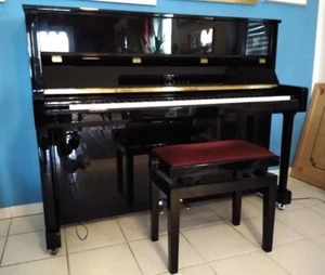 Piano Yamaha B3 SC2-Silent schwarz poliert, mit Bank, Zustand wie neu - Bild 1 von 5