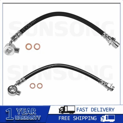 For 1971~1972 Chevrolet C10 Pickup 2x Front Sunsong Brake Hydraulic Hose - Image 1 of 4