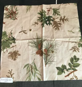 SCHUMACHER Woodlands in Pine Lichen Natural 26 1/4 x 27 3/4" Fabric Sample - Picture 1 of 4