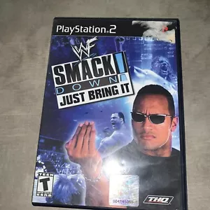 PS2 Game Lot: WWF SmackDown Just Bring It (Playstation 2) No Manual - Picture 1 of 4