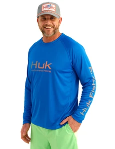 New HUK Men's Vented Pursuit Performance Crew - Multiple Colors - Multiple Sizes - Picture 1 of 34