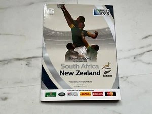 2015 Rugby World Cup Semi Final South Africa New Zealand programme - EXCELLENT - Picture 1 of 1