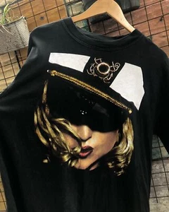 1993 Madonna - The Girlie Show, 2 Sided, Vintage Graphic Men T-Shirt 104266 - Imagen 1 de 11