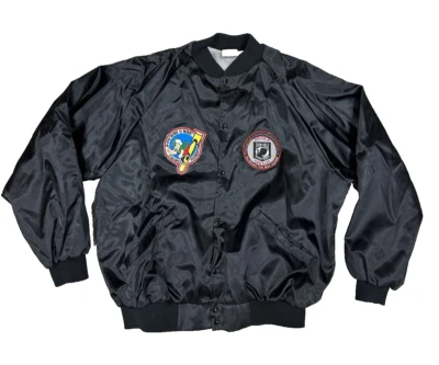 POW MIA Mens Satin Jacket Black Tag Size XXL - Image 1 of 4