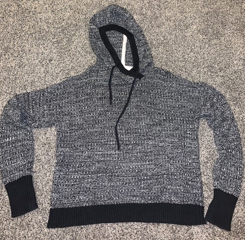 UNDERCOVER Victoria's Secret maglia felpa con cappuccio pullover manica lunga nero bianco taglia M