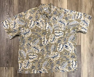 Malihini Hawaiihemd Herren Größe XL X-Large Beige Aloha Hemd - Bild 1 von 12