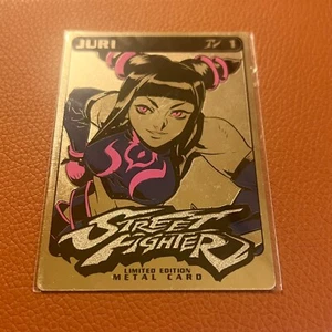 Udon 2018 SDCC Exclusive Street Fighter Juri Han Incentive Metal Card VHTF - Picture 1 of 2