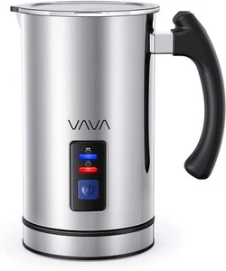 VAVA Electric Milk Frother Stainless Steel Steamer Maker for Hot And Cold Milk - Picture 1 of 9