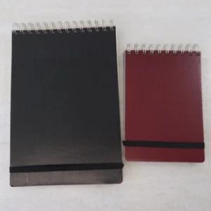 Lote de 2 cuadernos de diario de bocetos rojos en espiral en blanco - Imagen 1 de 4