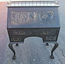 R,J. Horner Oak Gothic American Spanish Revival Dragon Gargoyle Desk We Ship