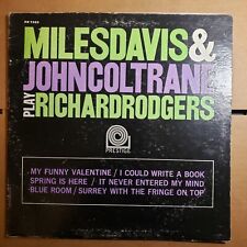 MILES DAVIS & JOHN COLTRANE Play Richard Rodgers LP -PR 7322- 