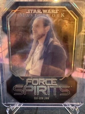 2024 Topps Star Wars Masterwork Qui-Gon Jinn Force Spirits SP #FS-4 - Image 1 of 2