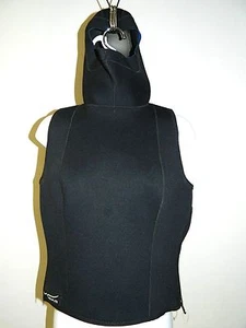 TRAJE DE NEOPRENO AQUAFLITE OCEANLINER TITANIO CHALECO CON CAPUCHA MUJER TALLA GRANDE 5 MM EE. UU. - Imagen 1 de 1