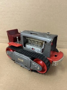 Trattore Latta Robot A Pistoni Vintage Anni 50 Nomura Japan 1200 Toy - Foto 1 di 9