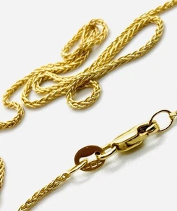 COLLAR COLA DE ZORRO ORO 9ct 375 sello damas niñas nuevo stock antiguo 18" - Imagen 1 de 7