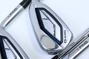 Ping G440 Irons / 7-PW / Red Dot / Regular Flex Dynamic Gold 105 R300 Shafts - Picture 1 of 7
