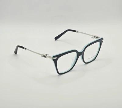 TIFFANY TF2283-B 8055 Black On Tiffany Blue Silver 51 mm Women's Eyeglasses  - Image 1 of 4