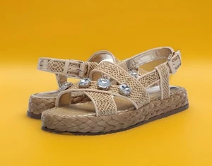 Sandalo piatto Circus NY by Sam Edelman Wrigley tessuto naturale 9 Medium - Foto 1 di 4