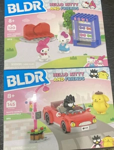 Lot Of 2 BLDR Hello Kitty Bow Vending Machine 112 &  Badtz-Maru Convertible 111  - Picture 1 of 4