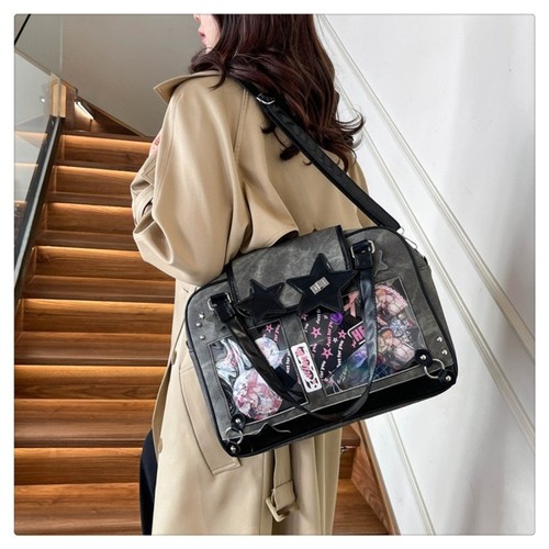 OSOI Borsa trasparente tracolla casual borsetta Lolita bambina