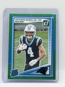 2025 Donruss #314 Tetairoa McMillan Press Proofs Green Panthers ROOKIE - Picture 1 of 2