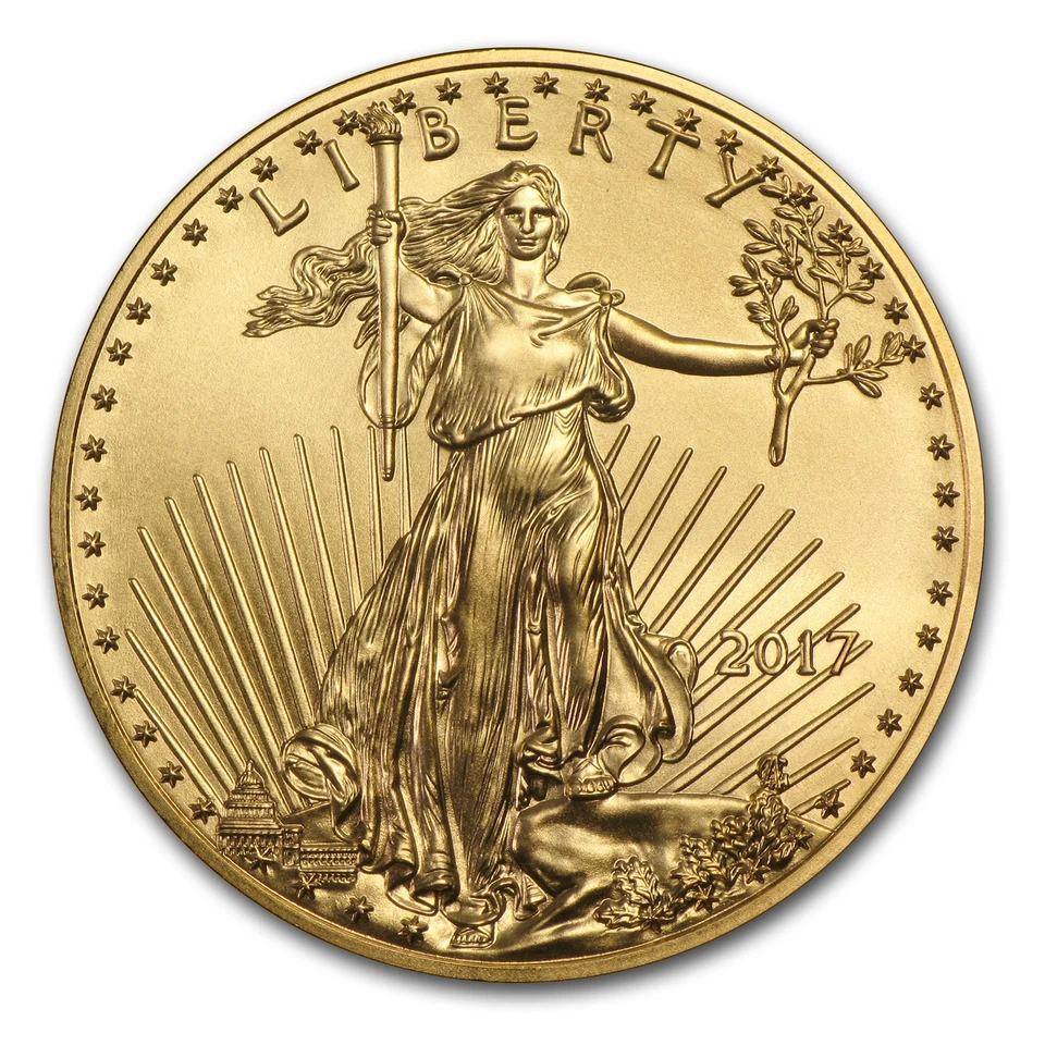 2017 1/4 oz American Gold Eagle BU - Image 1 of 3