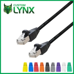 Custom Lynx Flexible CAT5e RJ45 Ethernet Network Cable. LAN Patch Lead-Data Tour - Picture 1 of 5
