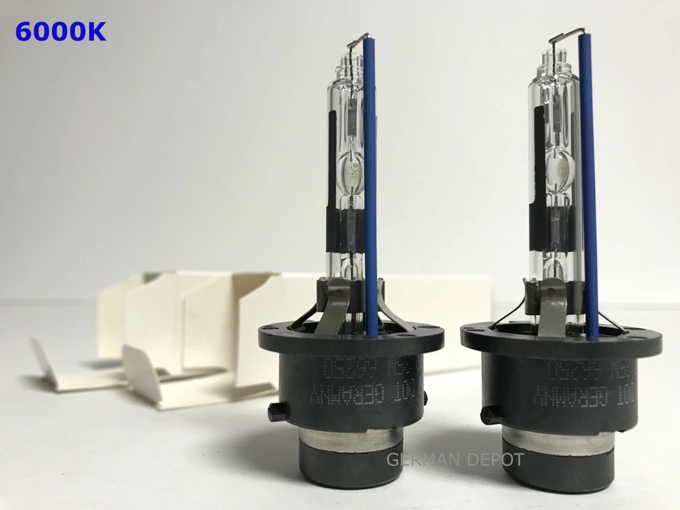 2PCS NEW OEM D2R 6000K 85126 66050 66250 HID XENON HEADLIGHT BULBS SET - Image 1 of 1