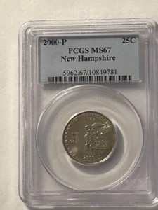 2000-P Washington Quarter MS67 New Hampshire - Picture 1 of 2