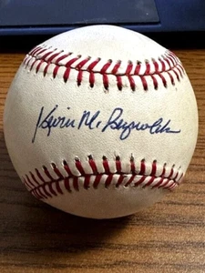 KEVIN MCREYNOLDS 2 SIGNED AUTOGRAPHED ONL BASEBALL! Mets, Padres, Royals! - Picture 1 of 2