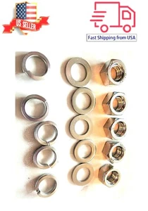 5pcs flat spring washers M10, 5pcs flat washers M10 and 5pcs hex nut M10 - Picture 1 of 1