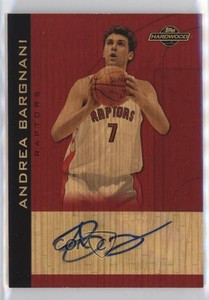 2008-09 Topps Hardwood Signatures Redwood Wood /5 Andrea Bargnani #HS-AB Auto