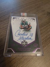 Curtis Martin 2/3 Amethyst Autograph Ring Of Honor Card 2019 Limited Jets