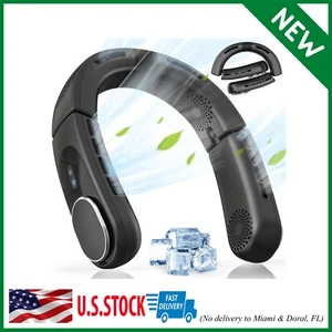 Bladeless Neck Fan 5200Mah Personal Portable Fan - Neck Air Conditioner NEW 2024 - Picture 1 of 9