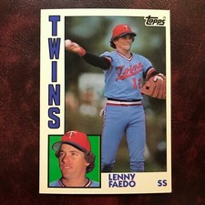 1984 Topps TIFFANY Set LENNY FAEDO #84 MINNESOTA TWINS - NM/MINT *HIGH GRADE*