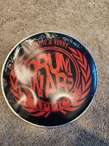 Appice Carmine and Vinny Drum Wars Head Autographed Signed 12" - Picture 1 of 4