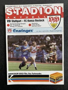 BL 91/92 VfB Stuttgart - FC Hansa Rostock, 21.08.1991 - Fritz Walter - Bild 1 von 1