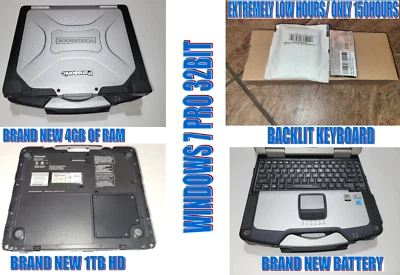 PANASONIC TOUGHBOOK CF30 MK3  GPS /WIFI/ /  NEW 1TB / NEW 4GB/ NEW BAT/150HOURS/ - Image 1 of 4
