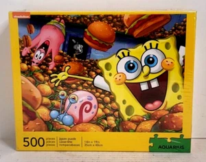 Aquarius SpongeBob SquarePants Puzzle 500 Pc 14 x 19" New 2017 Fast Shipping - Picture 1 of 8