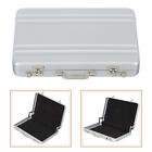  Business Card Storage Box Mini Safe Table Pictures Holder Aluminum Alloy