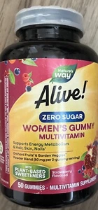 Nature's Way Alive Women's Gummy Multivitamin 50 Ct Exp 7/2025 - Picture 1 of 2
