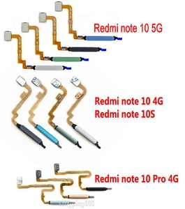 F Home Button Fingerprint Sensor Flex Cable For Xiaomi Redmi Note10 10Pro 4G/5G - Photo 1/4