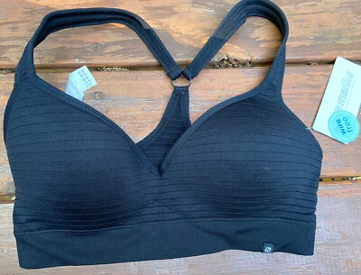 Sujetador deportivo Marika NEGRO sin costuras sin aros mediano nuevo con etiquetas Foto 1 de 4