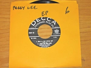 POP/JAZZ EP (NO COVER) - PEGGY LEE - DECCA ED 2003 - Bild 1 von 2