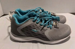 Everlast Womens Memory Foam Running Shoes Size 6 M Teal/blue & gray lace-up. NEW - Picture 1 of 7