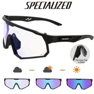 Sports Glasses Polarized Bike Eyewear MTB Cycling UV400 Photochromic - Picture 1 of 11