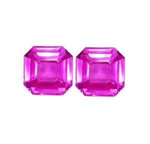 Par de gemas de zafiro rosa natural 8-10 quilates sueltas certificadas piedras preciosas WP13 - Imagen 1 de 12